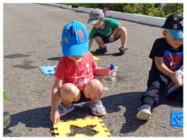 Рисование водой на асфальте ☀☀☀ Рисование водой на асфальте ☀☀☀.